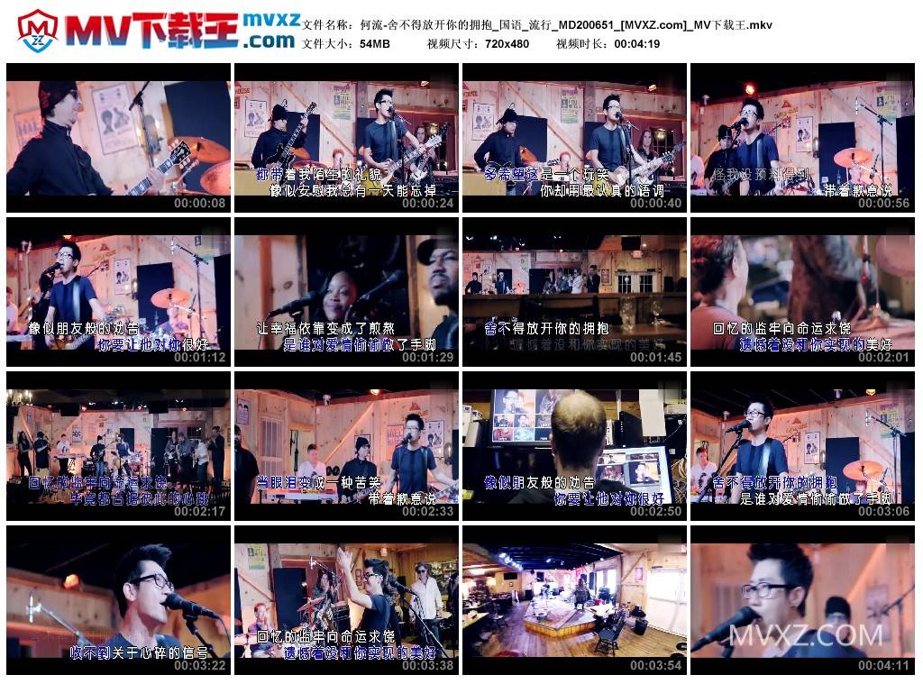 何流-舍不得放开你的拥抱_国语_流行_MD200651